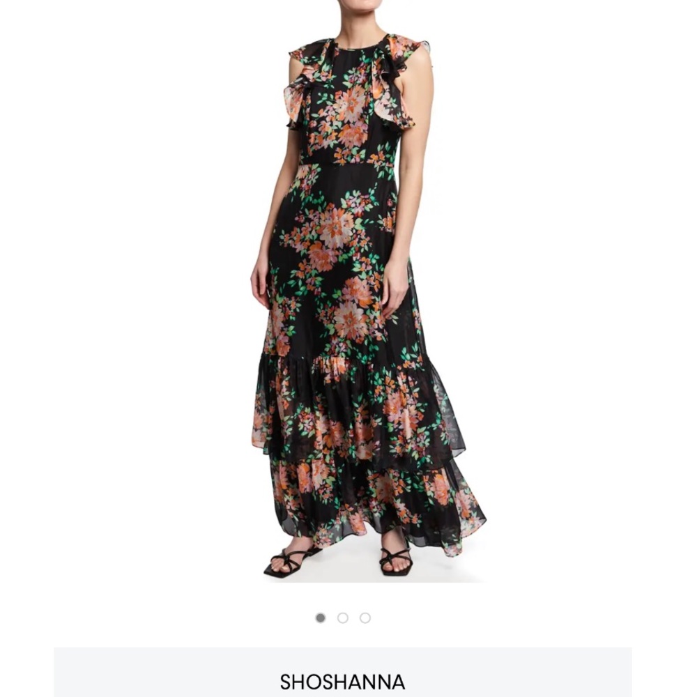 Shoshanna Evening Dahlia Floral Gown, Size 8